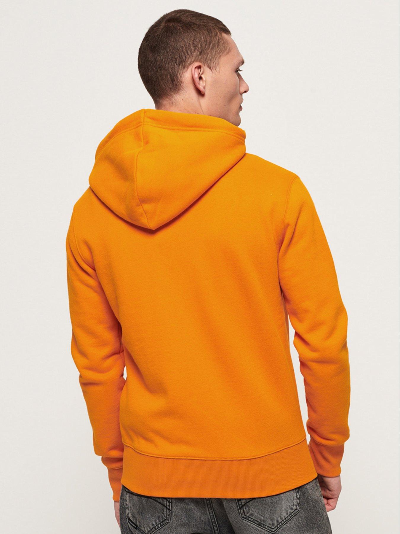 orange hoodie zip