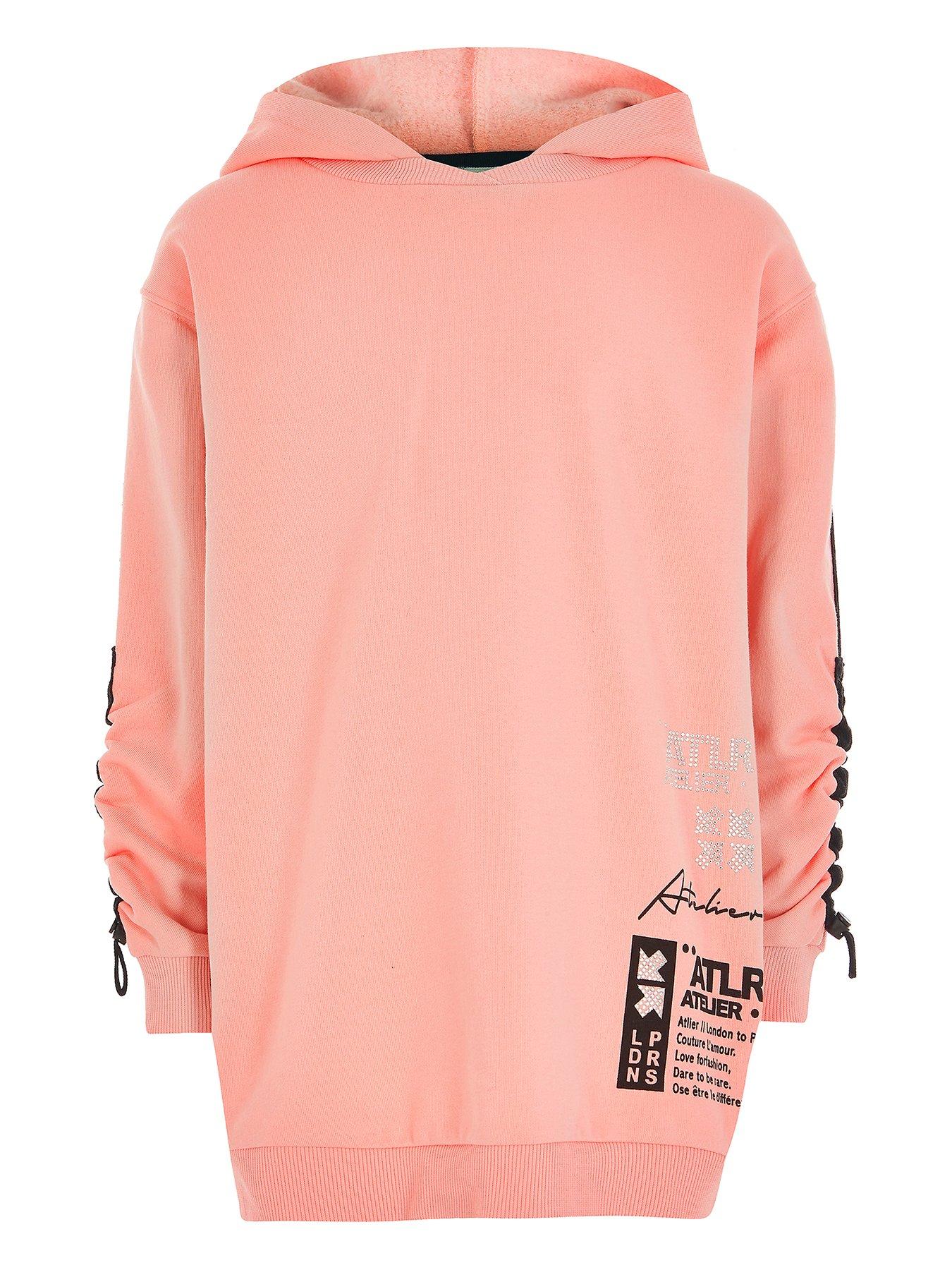 girls longline hoodie