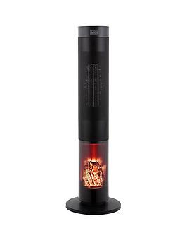 Black & Decker   2000W Ptc Ceramic Tower Heater With Flame Effect Display