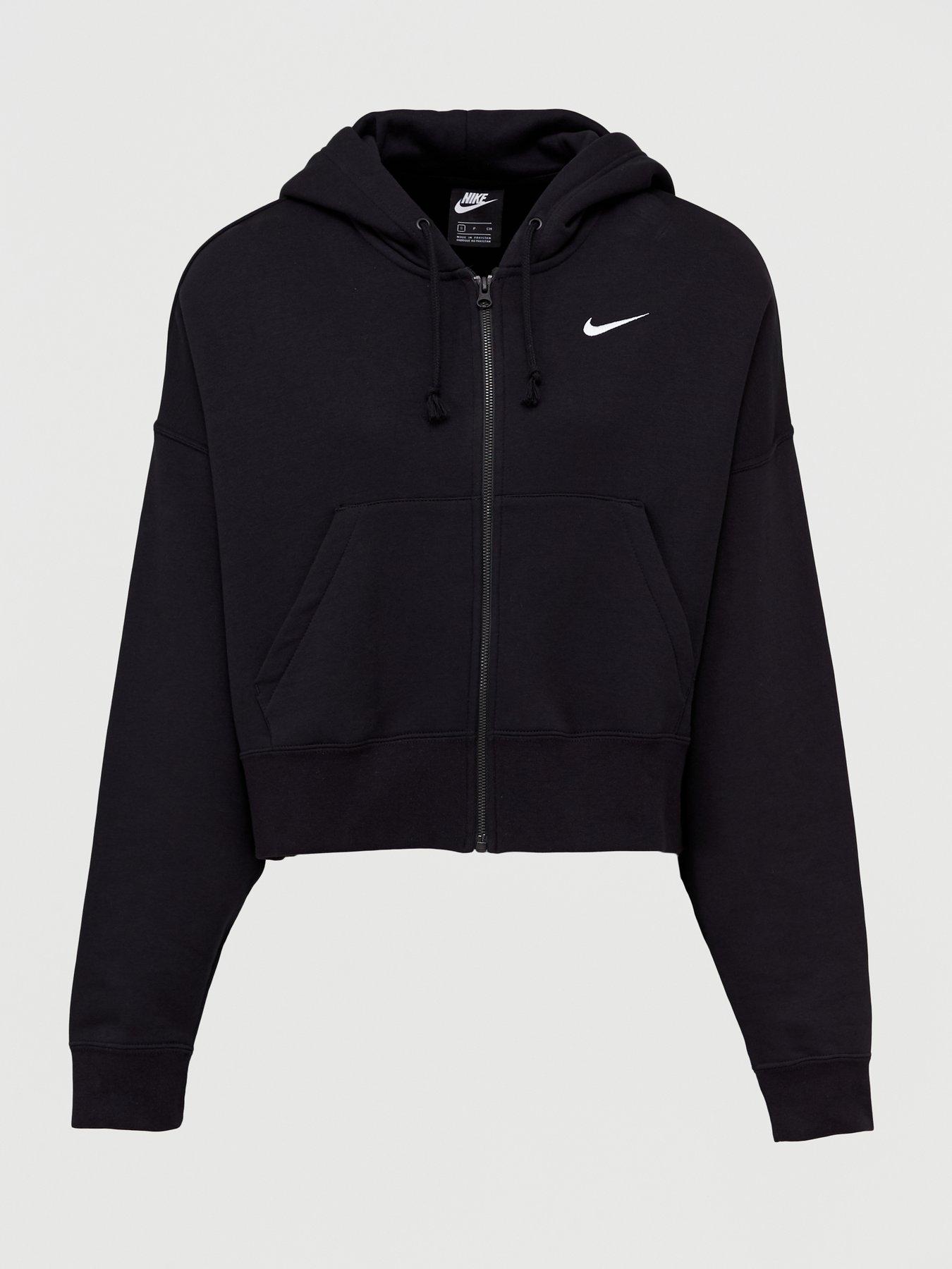 nike black essentials hoodie