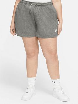 Nike Nike Curve Nsw Club Fleece Shorts - Dark Grey Heather Picture