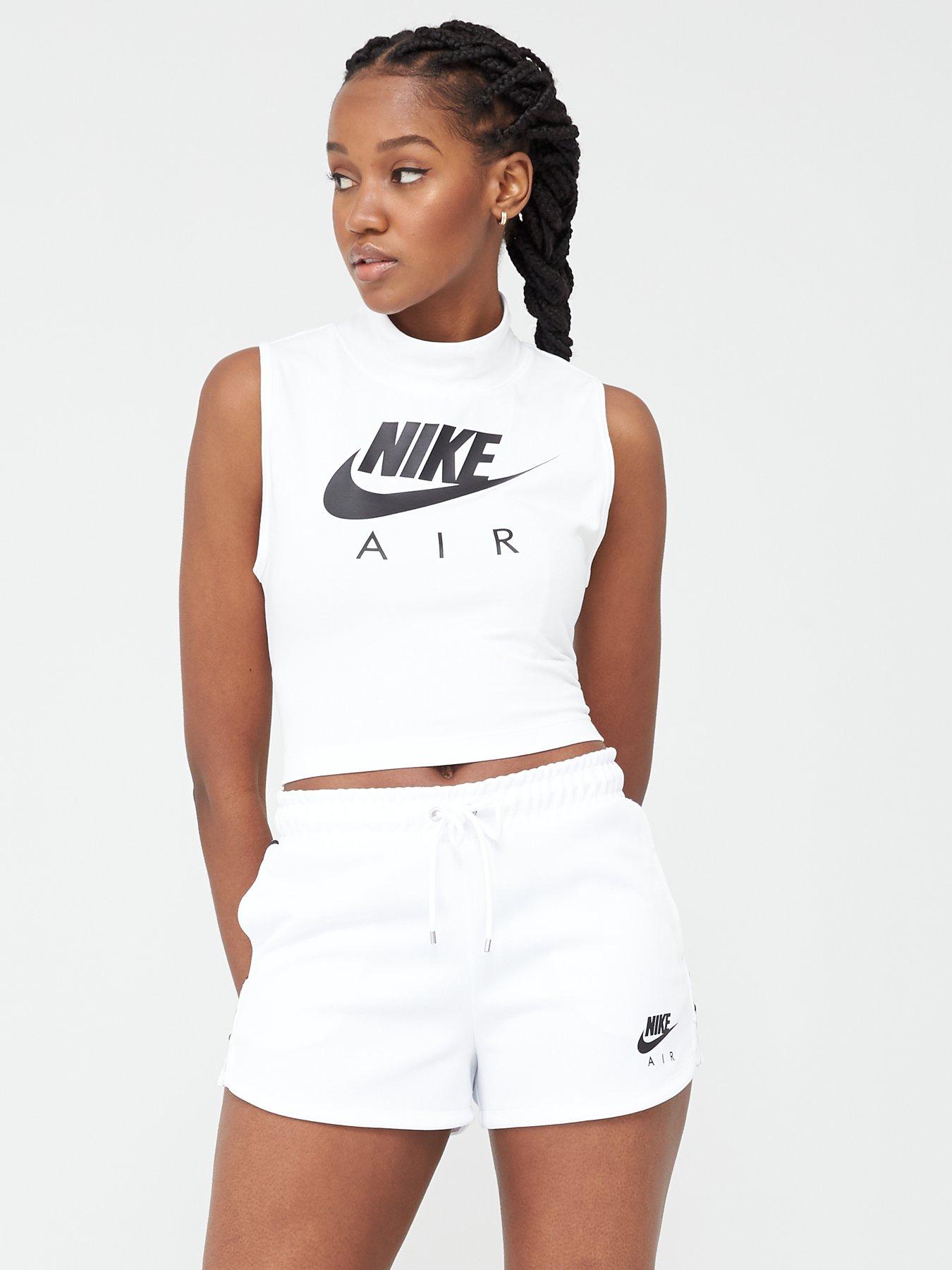 nike white vest top womens