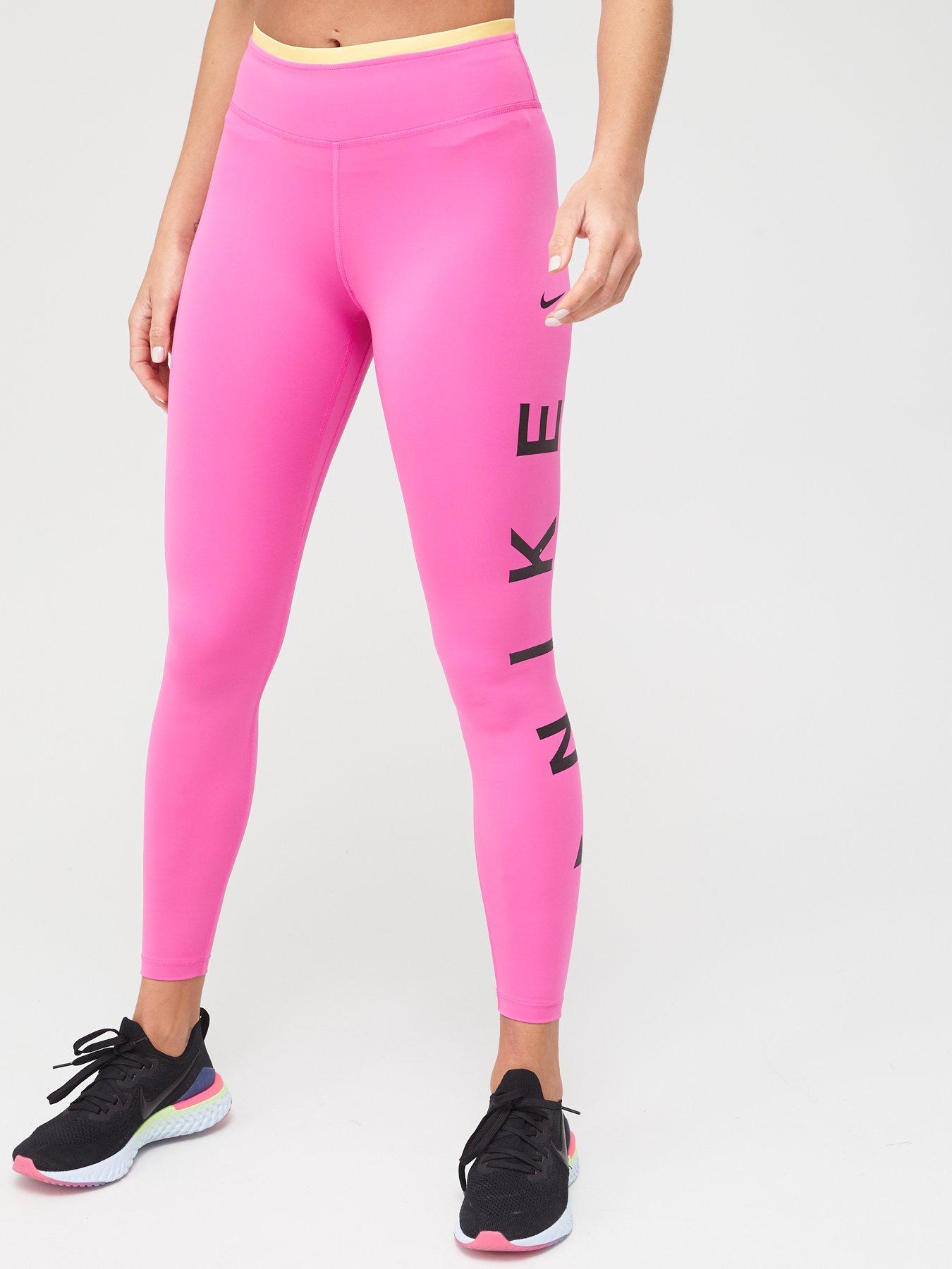 pink nike leggings