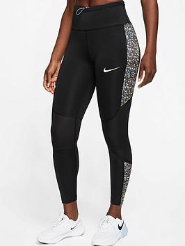 Nike Nike Running Icon Clash Fast Legging - Black Picture