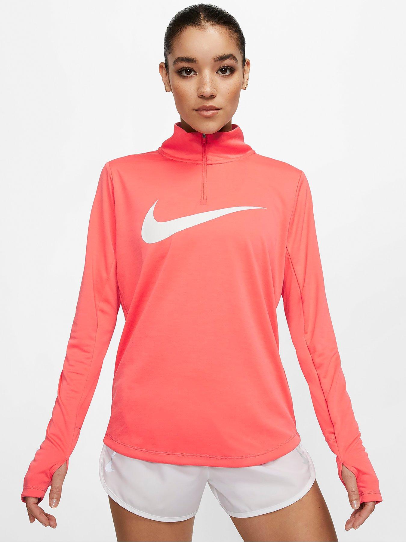 nike running swoosh zip top