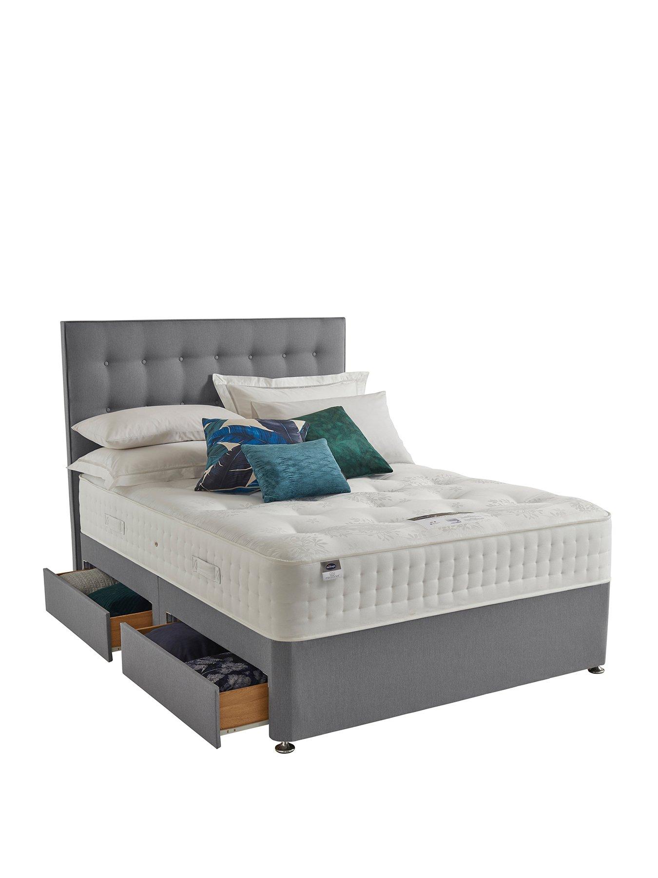 Silentnight Jasmine Luxury 2000 Pocket Divan Bed with Storage Options