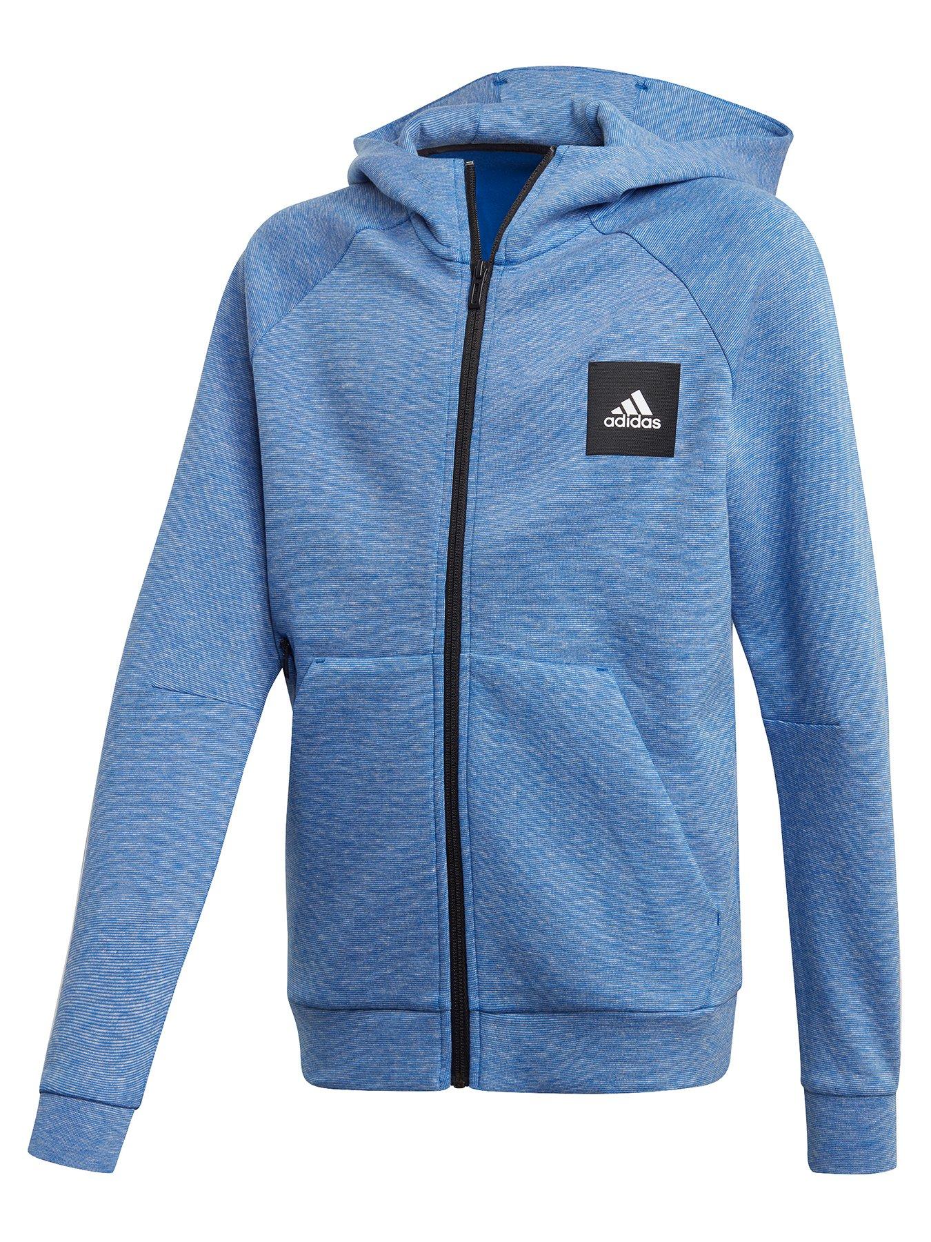 boys blue adidas hoodie