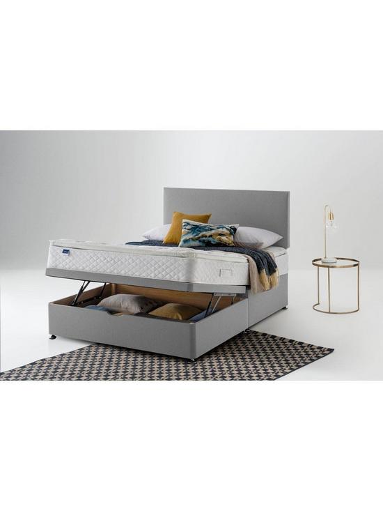 front image of silentnight-tuscany-geltex-pillowtop-ottoman-storage-bed