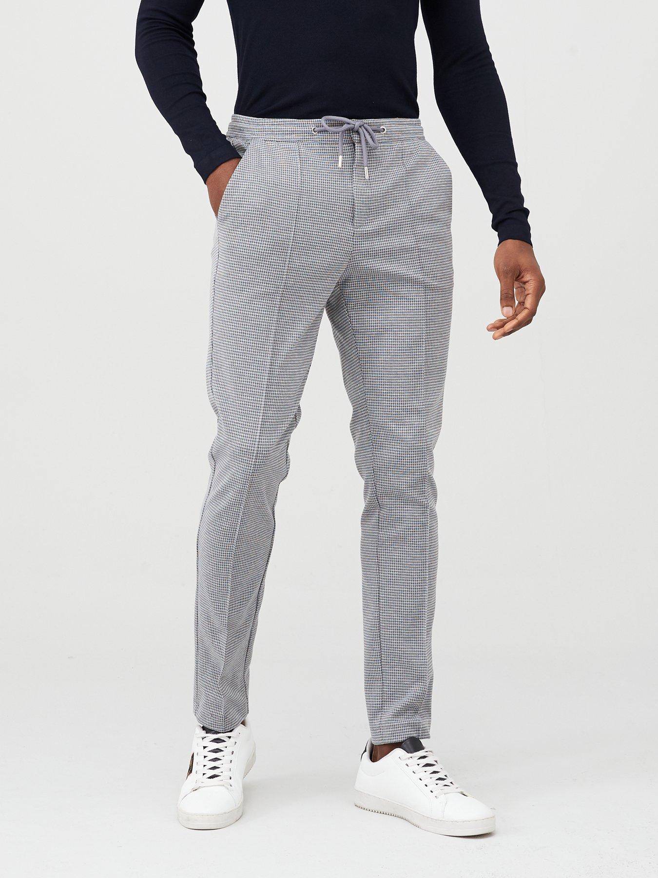 grey smart joggers