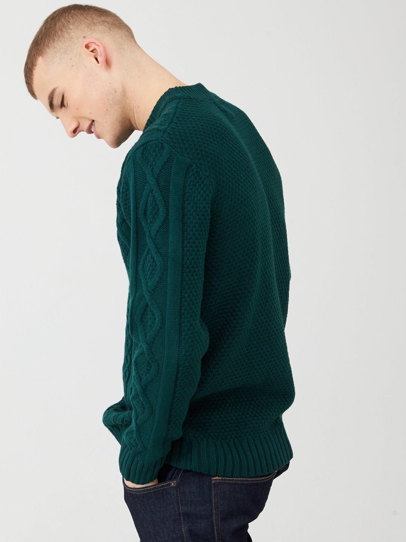 river island green jumper