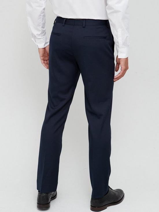 stillFront image of river-island-slim-fit-suit-trousers-navy