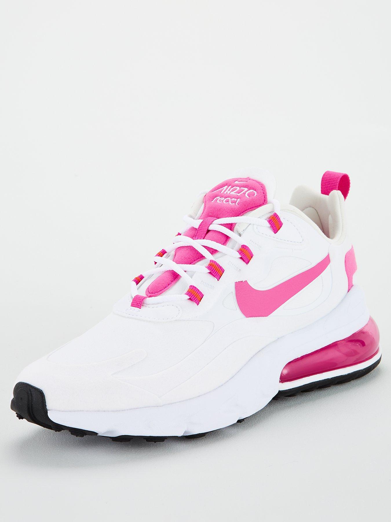Nike Air Max 270 React - White/Pink 