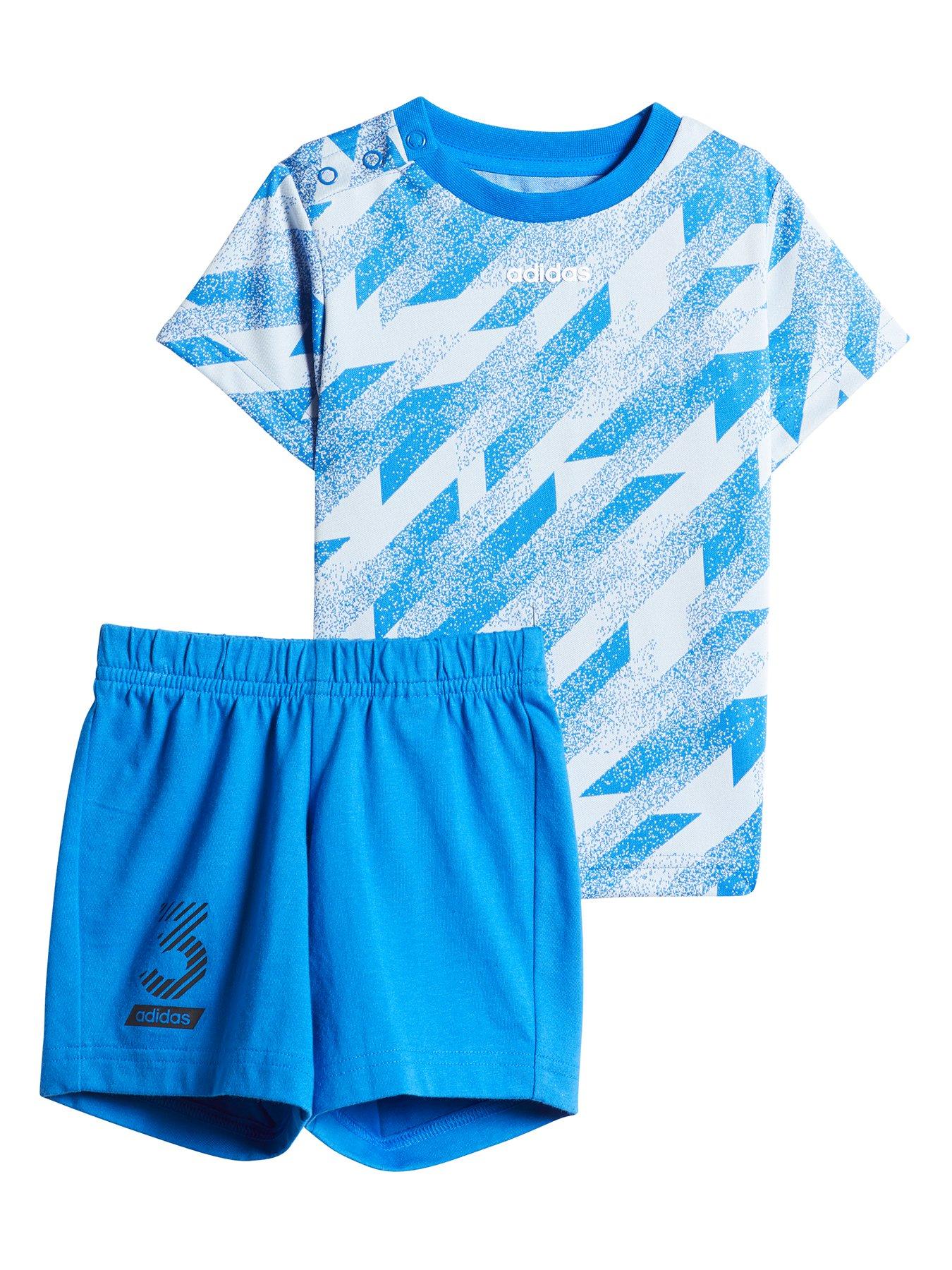 adidas 2 piece shorts set