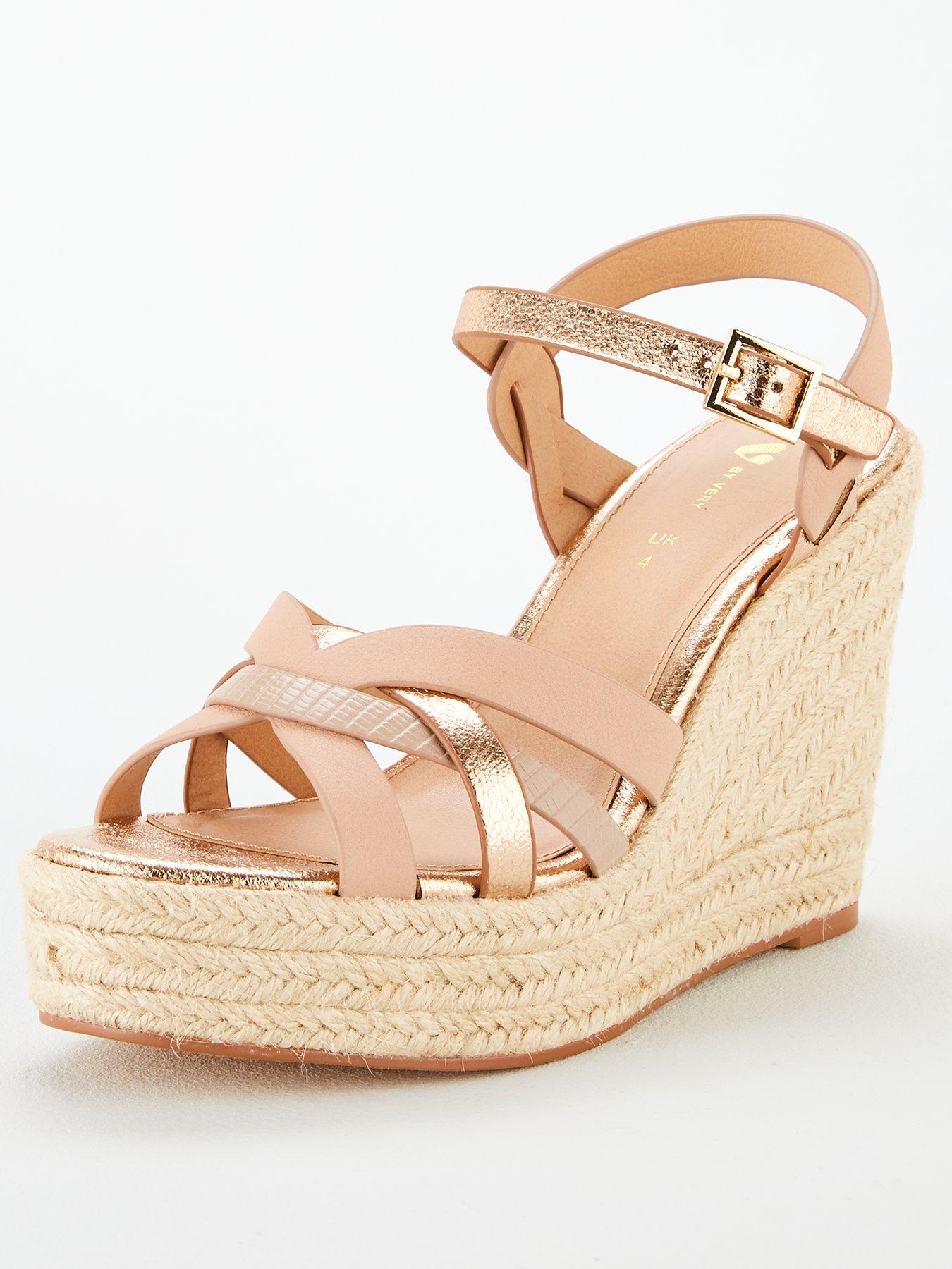 very high wedge sandals