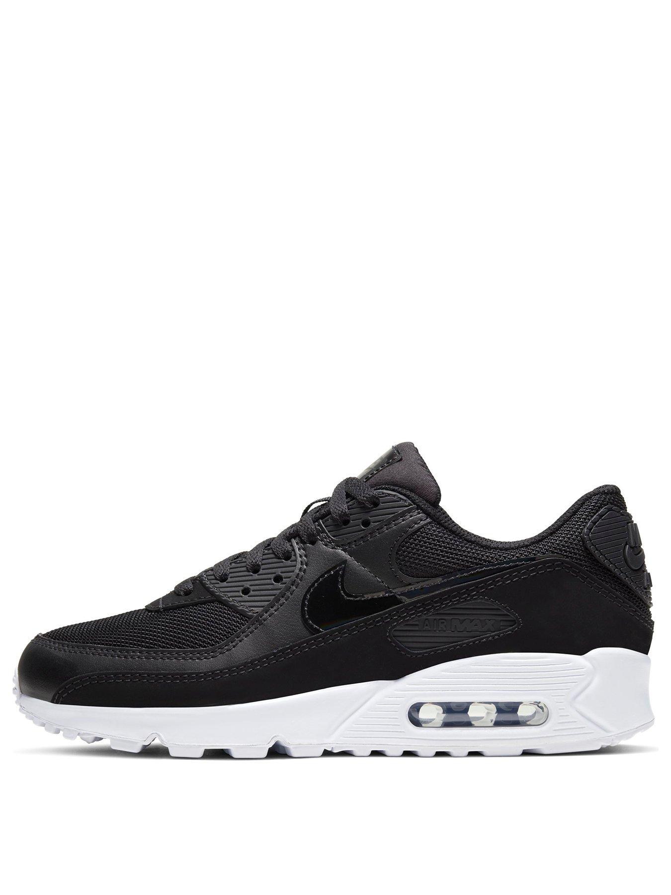 nike air max 90 white with black tick