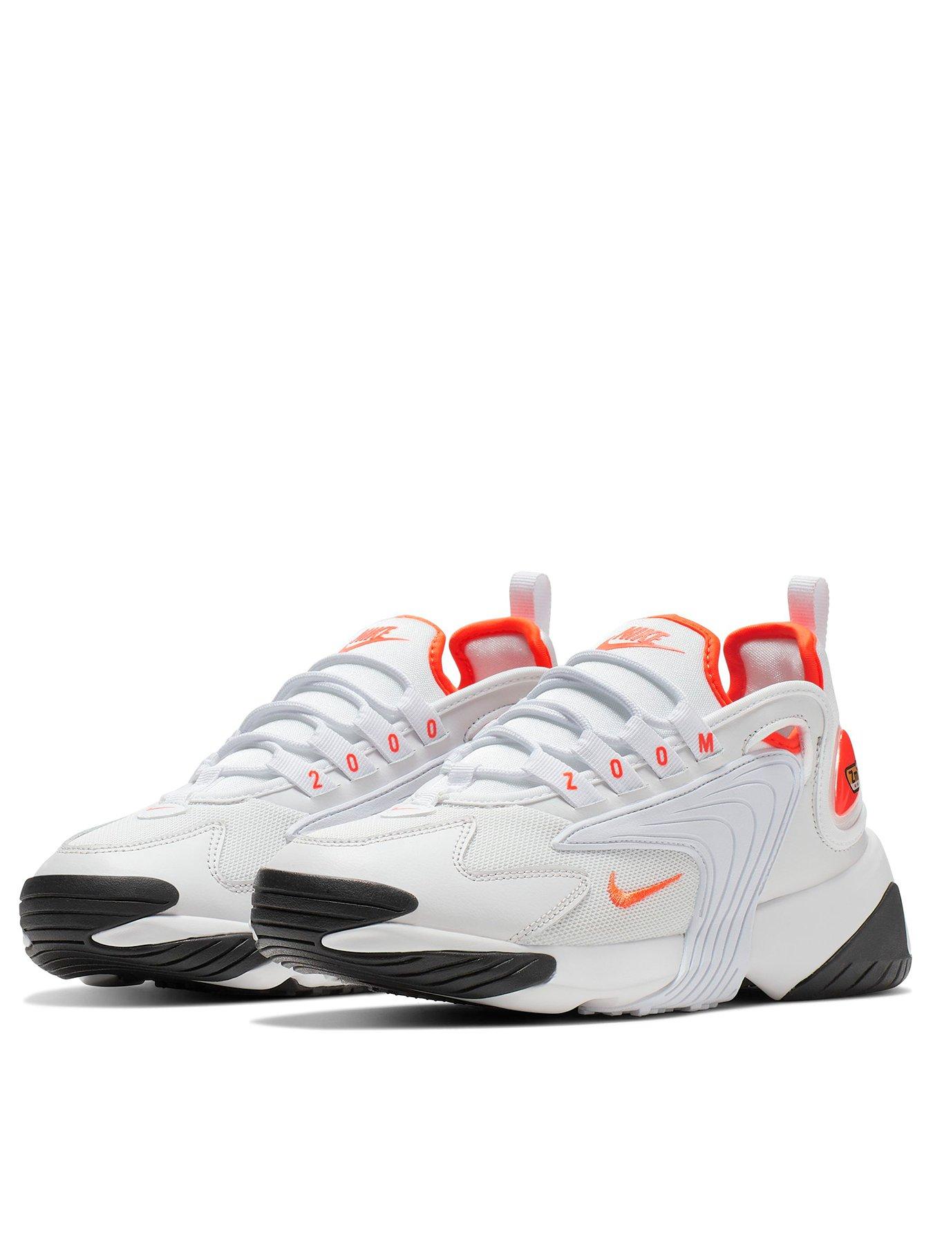 nike zoom 2k white orange