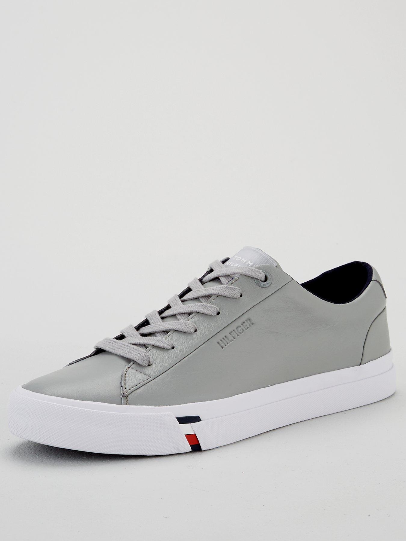 tommy hilfiger corporate leather trainers