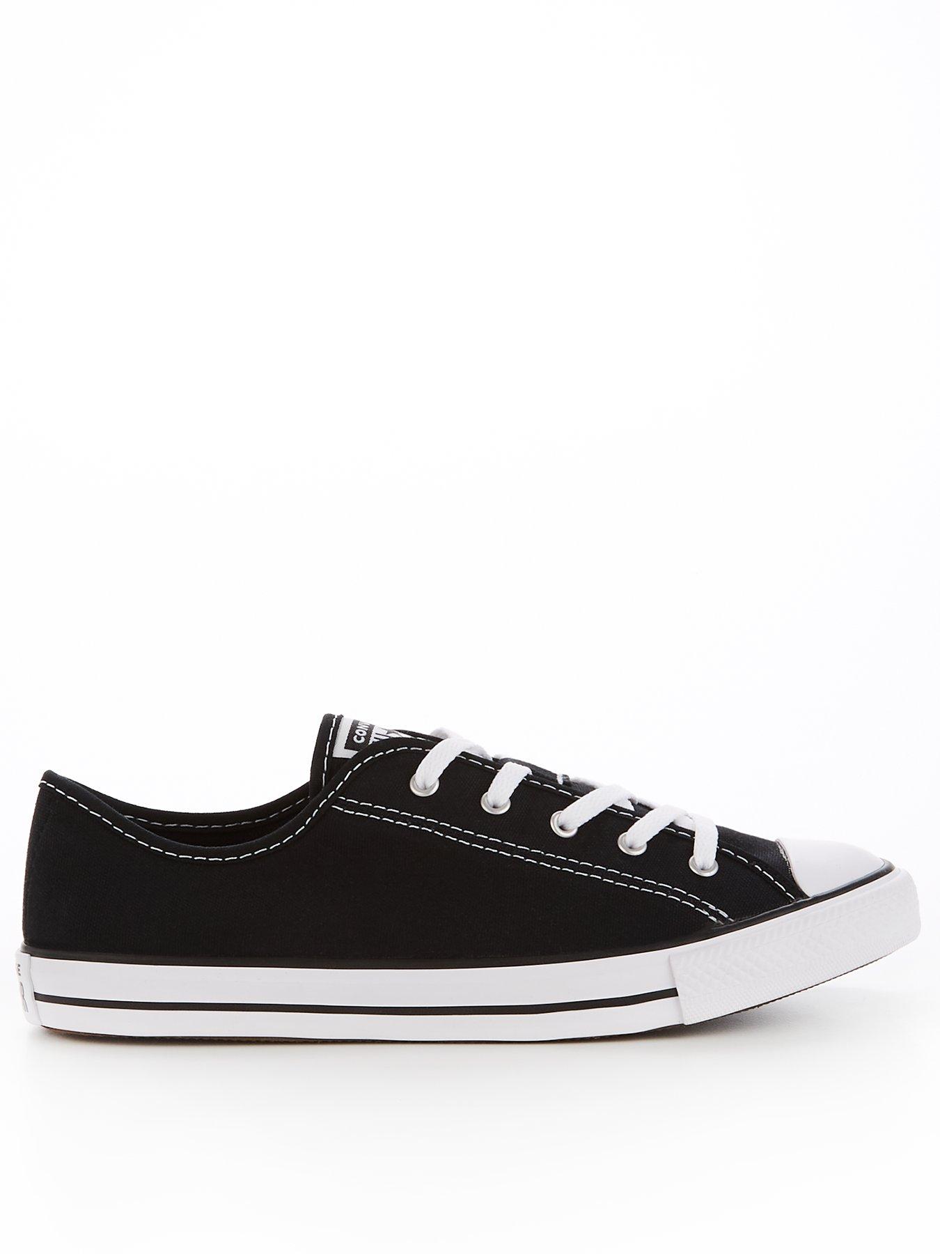 Converse Womens Dainty Ox Trainers - Black/White