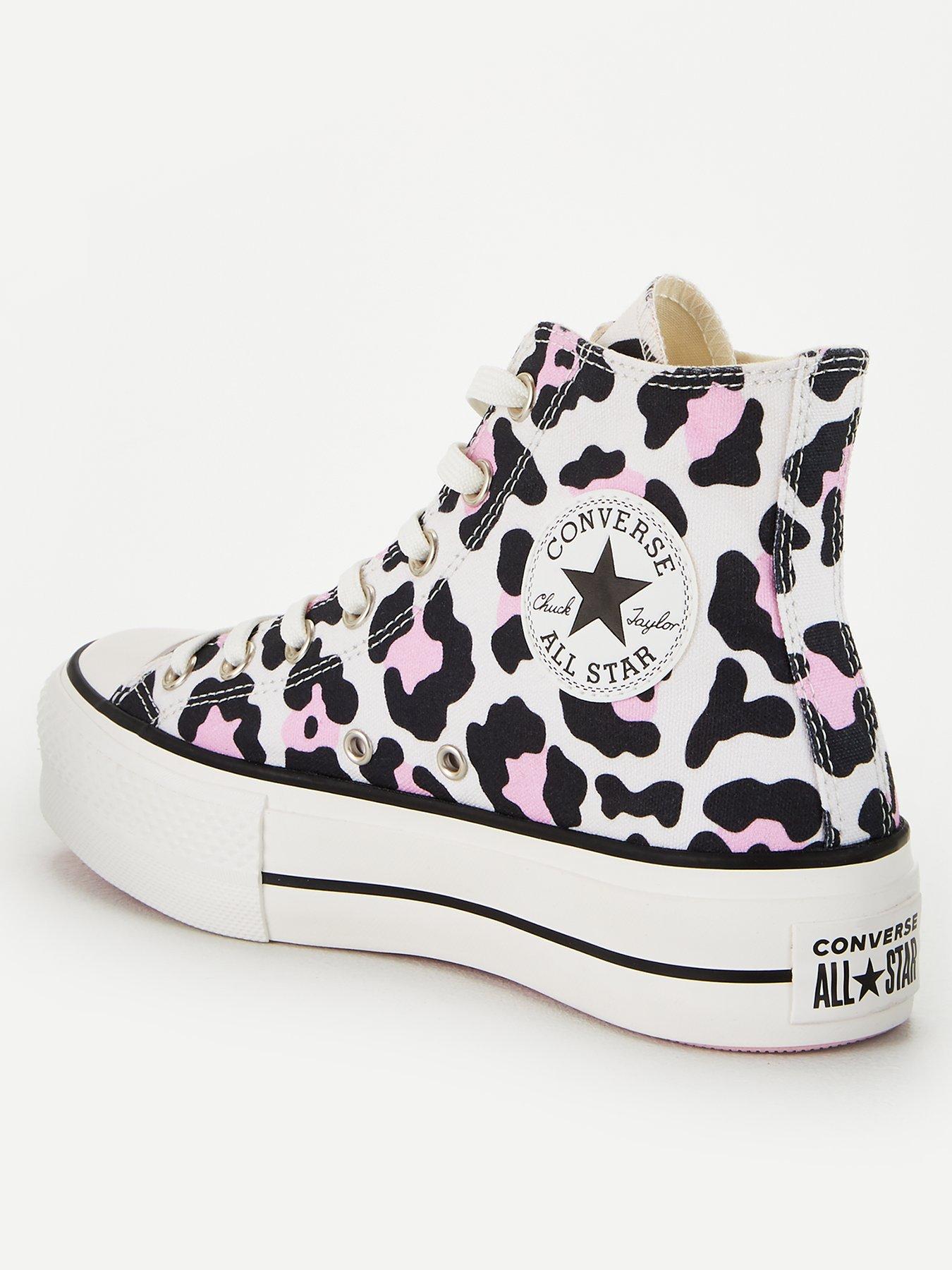 converse printed high tops