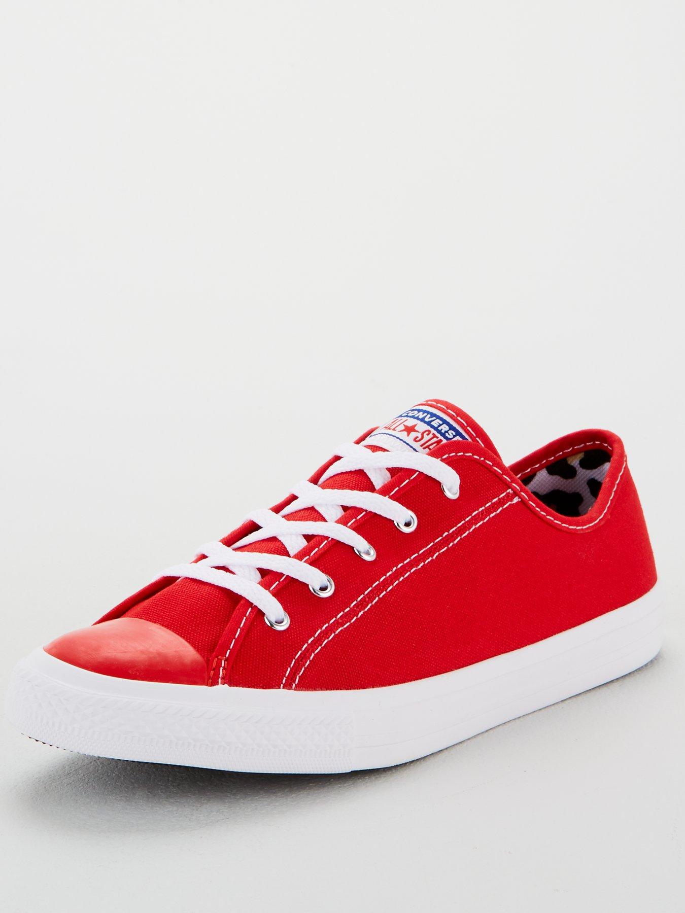 chuck taylor dainty red