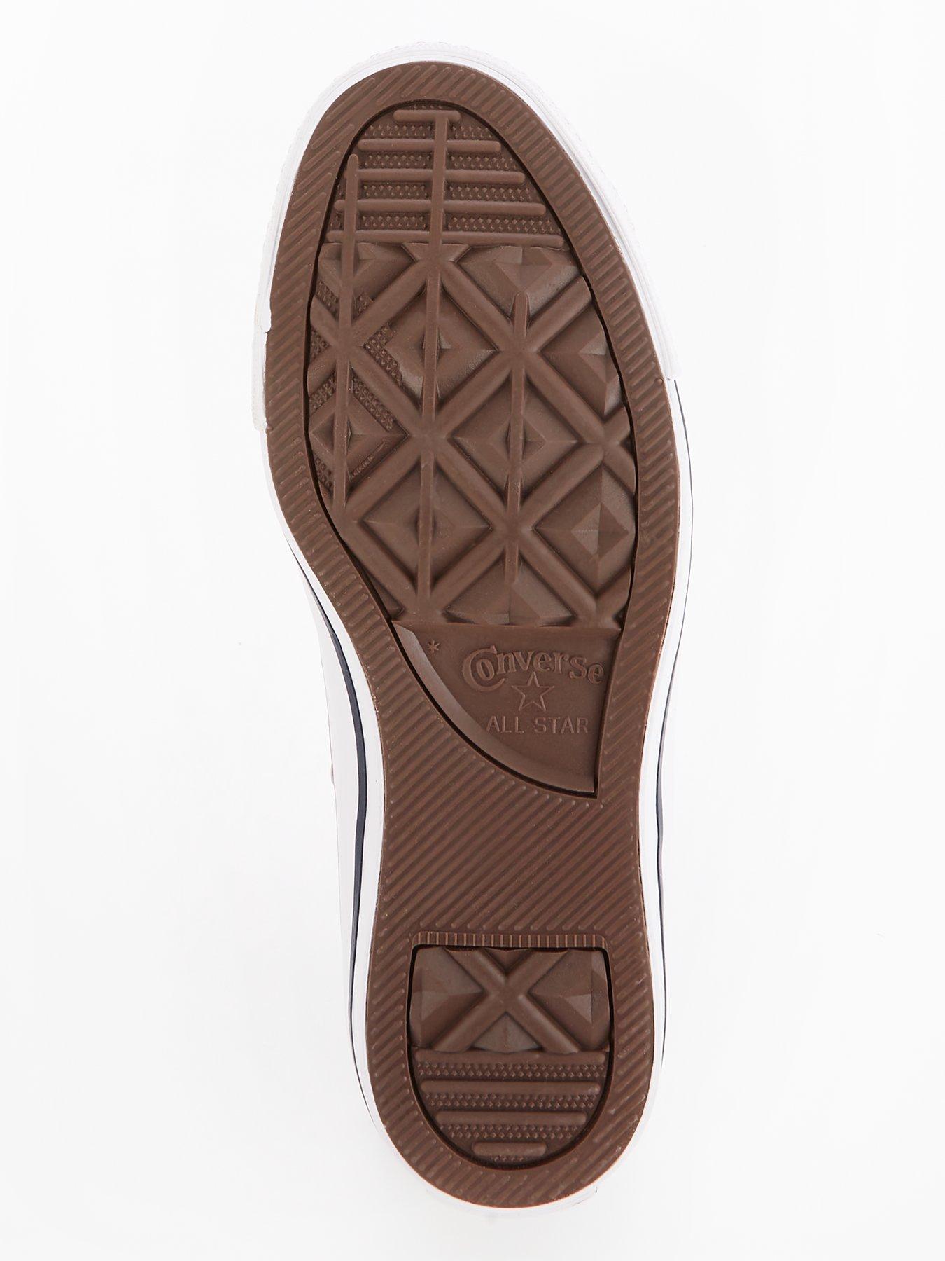 Image 5 of 7 of Converse Leather Hi Top Trainers - Black