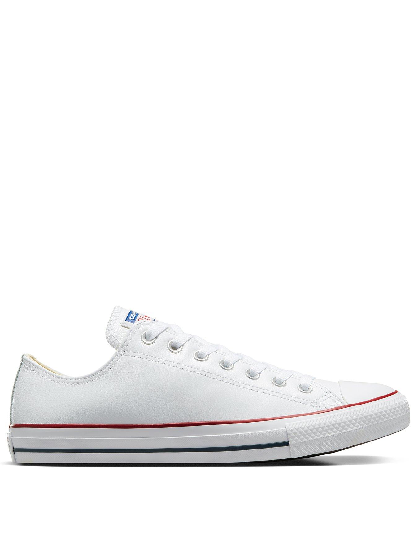 Grey leather converse outlet womens