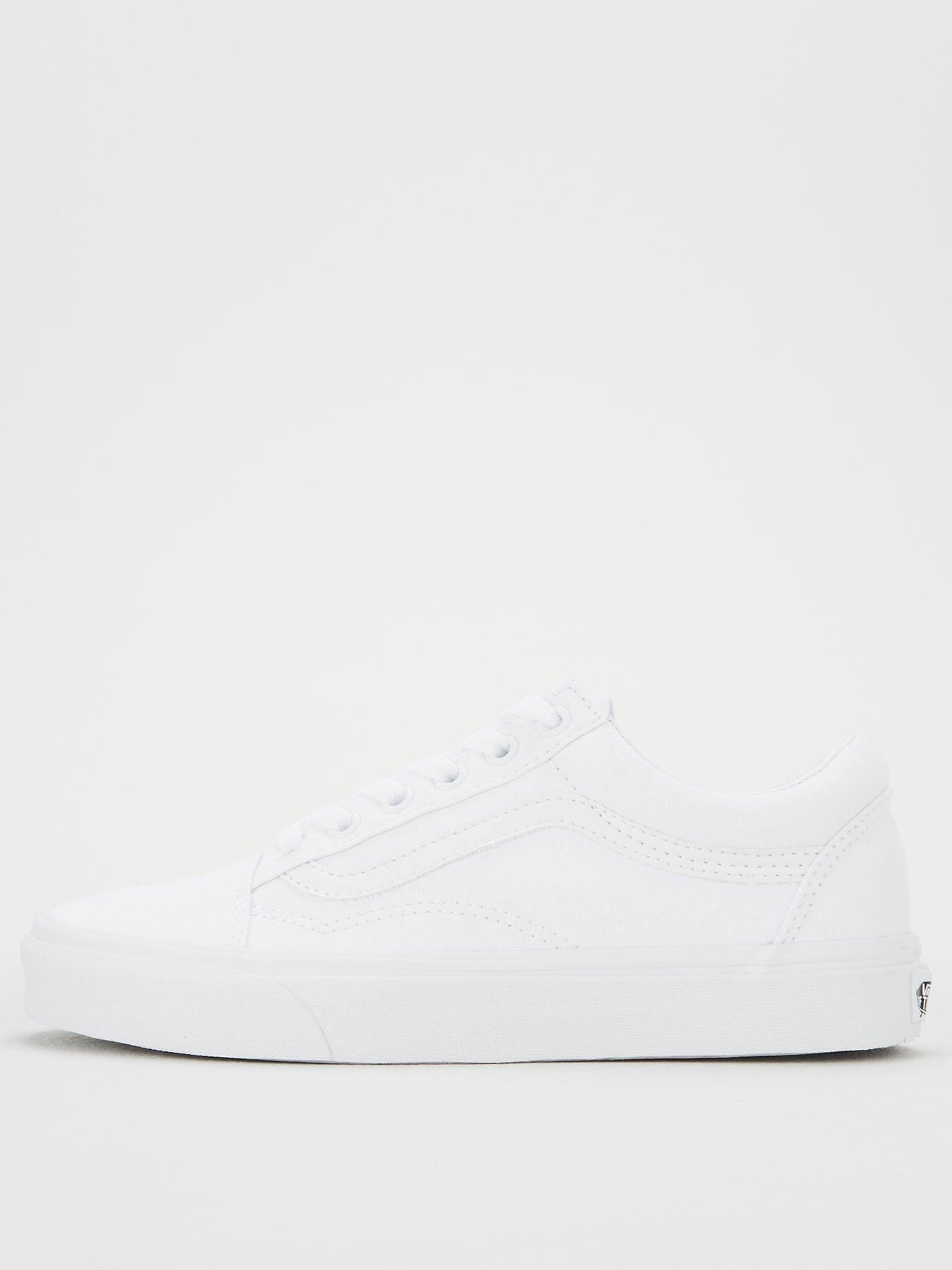 Womens white vans on sale trainers