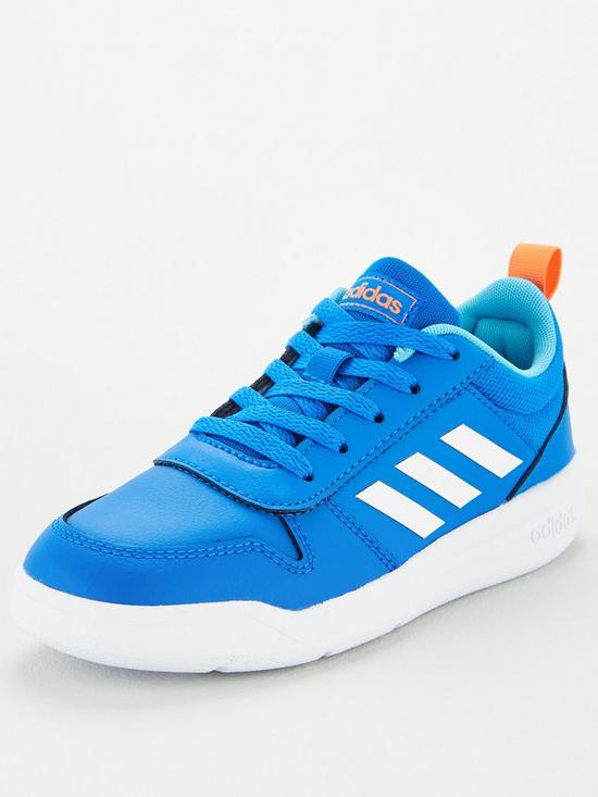 front image of adidas-tensaur-junior-trainers-blue