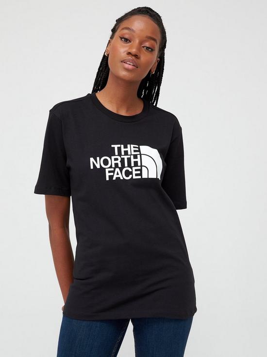 front image of the-north-face-boyfriend-easy-t-shirt-blacknbsp