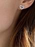  image of beaverbrooks-silver-cubic-zirconia-infinity-heart-earrings