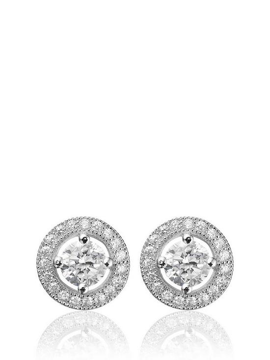front image of beaverbrooks-silver-cubic-zirconia-stud-earrings