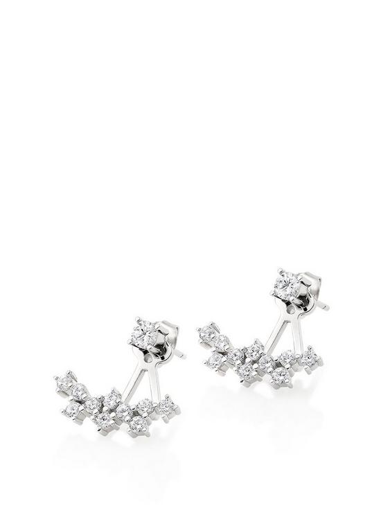 front image of beaverbrooks-silver-cubic-zirconia-jacket-earrings