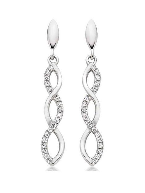 beaverbrooks-silver-cubic-zirconia-infinity-drop-earrings
