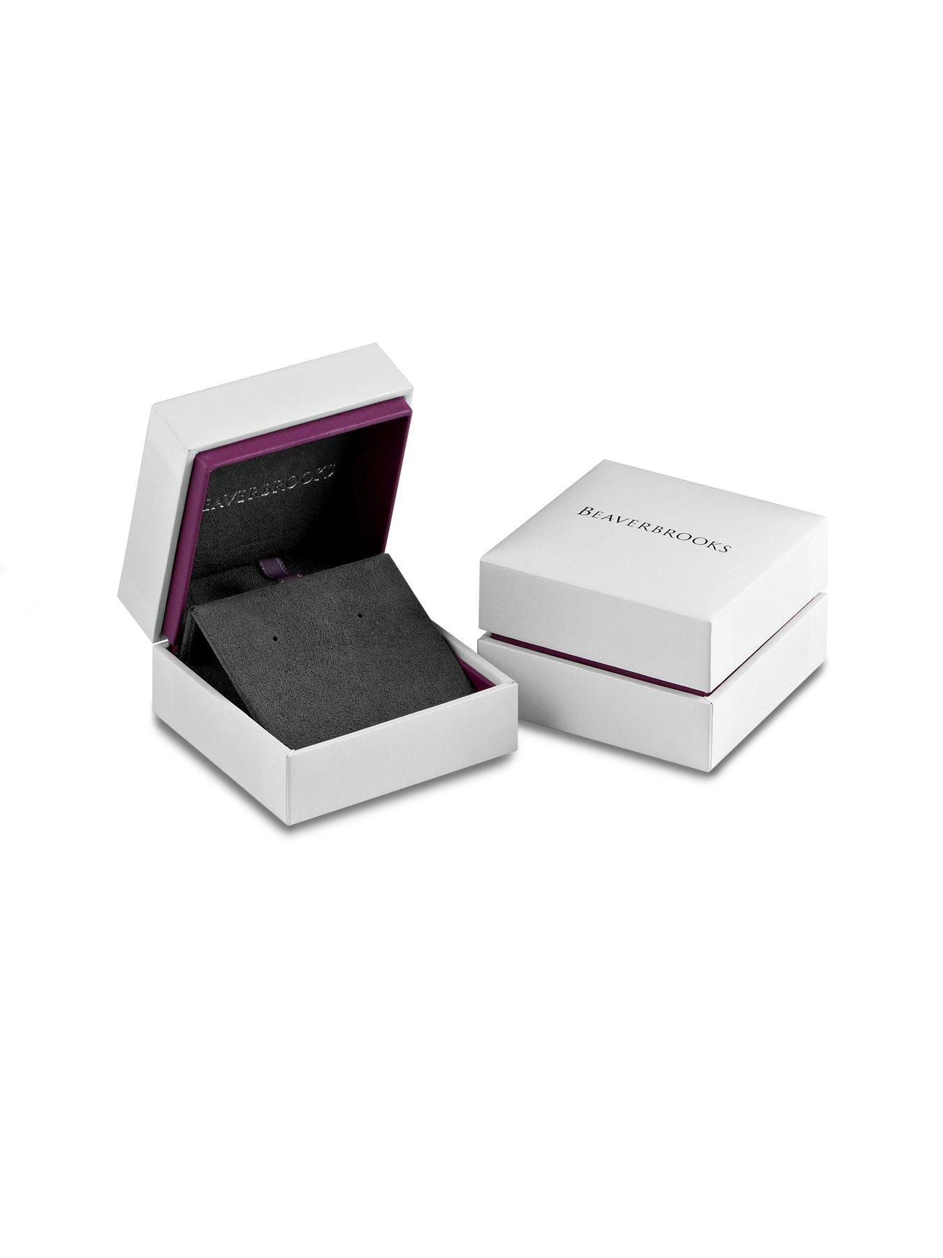 Image 3 of 3 of Beaverbrooks Silver Cubic Zirconia Infinity Drop Earrings