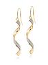  image of beaverbrooks-9ct-gold-glitter-drop-earrings