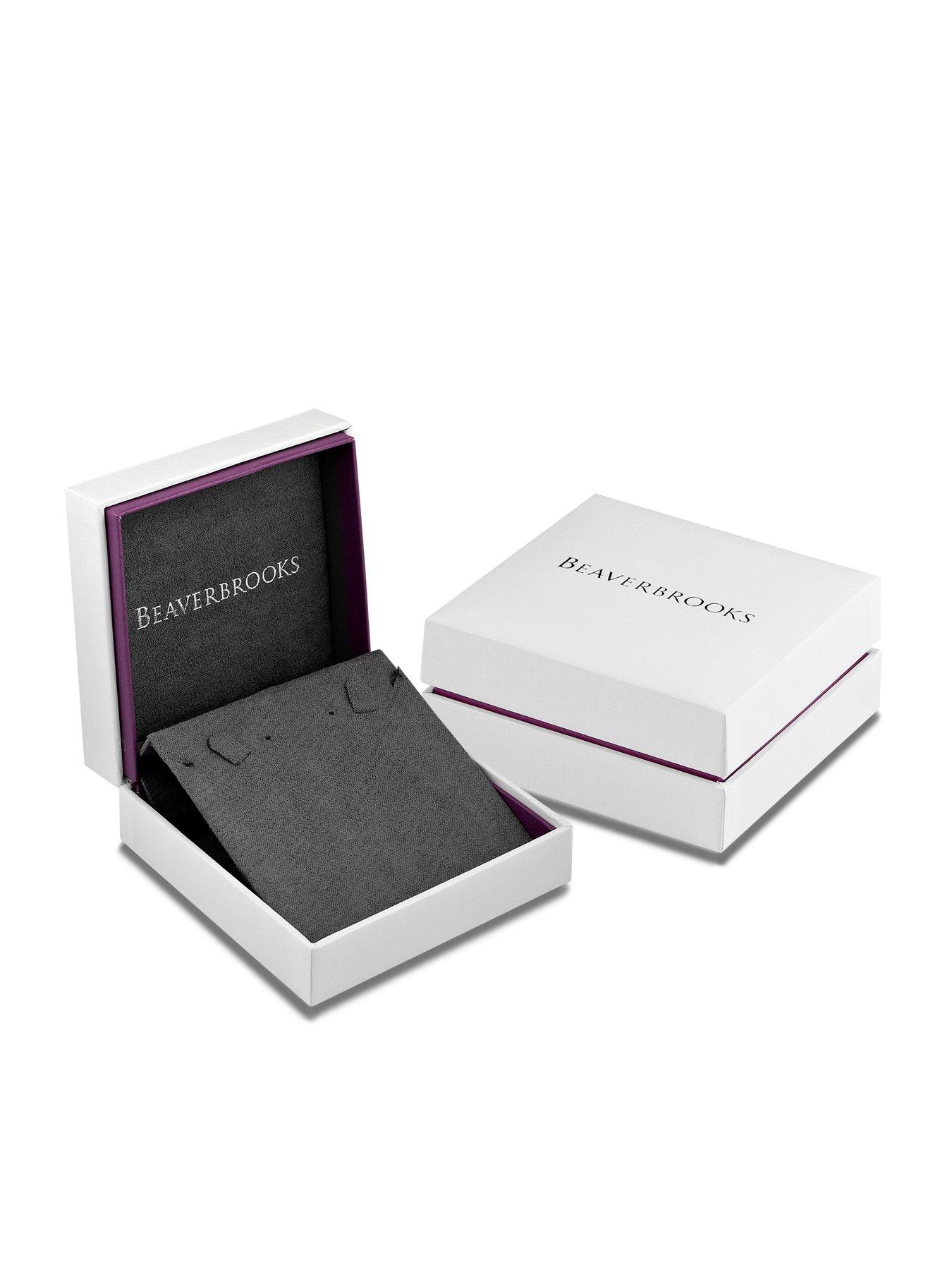 Image 3 of 5 of Beaverbrooks Silver Cubic Zirconia Heart Pendant and Stud Earrings Set