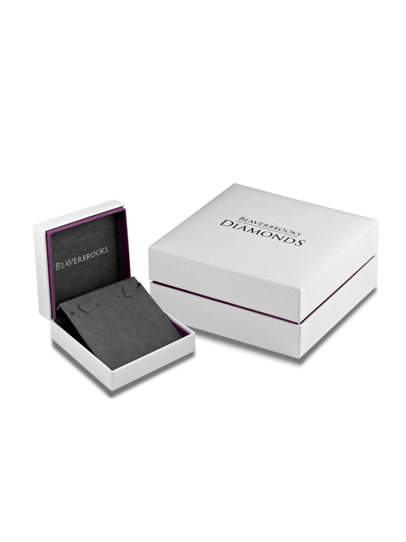 Image 4 of 5 of Beaverbrooks 9ct White Gold Diamond Heart Locket