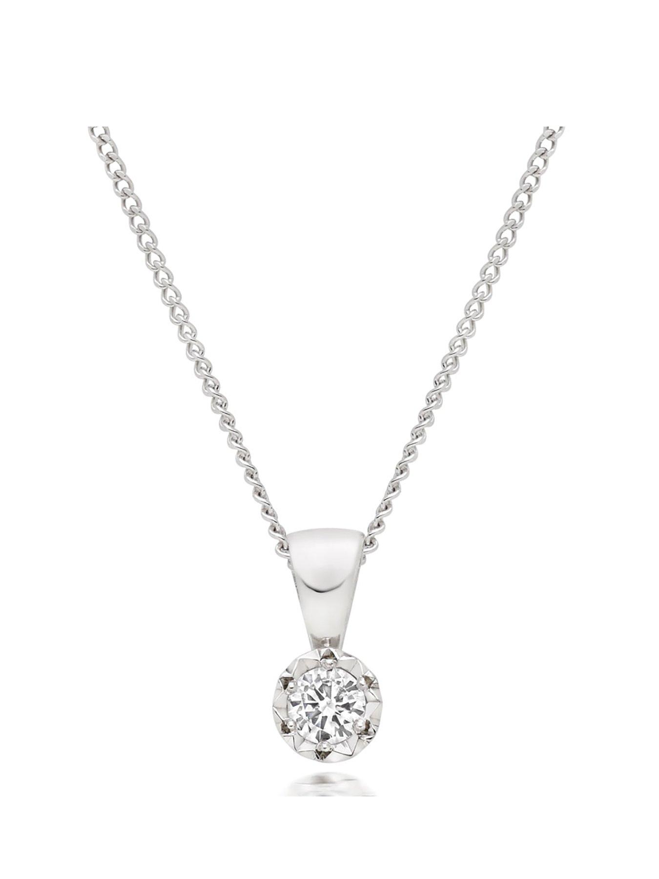 beaverbrooks-9ct-white-gold-diamond-pendant