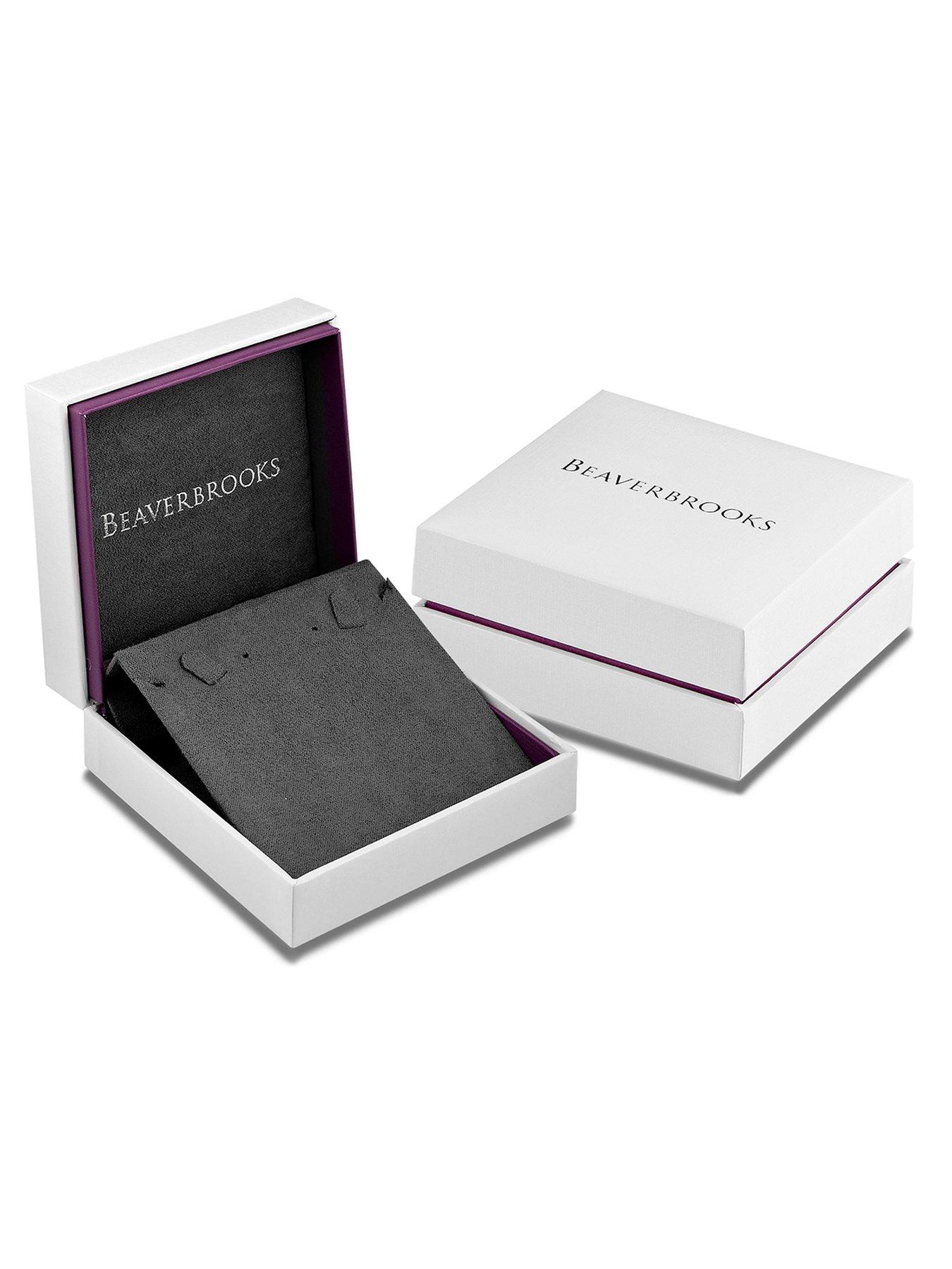  image of beaverbrooks-silver-cubic-zirconia-infinity-drop-pendant