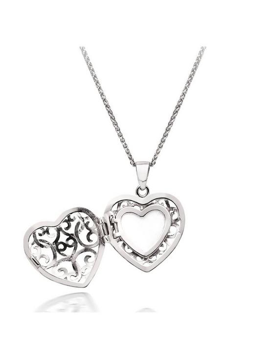 stillFront image of beaverbrooks-silver-heart-locket-pendant