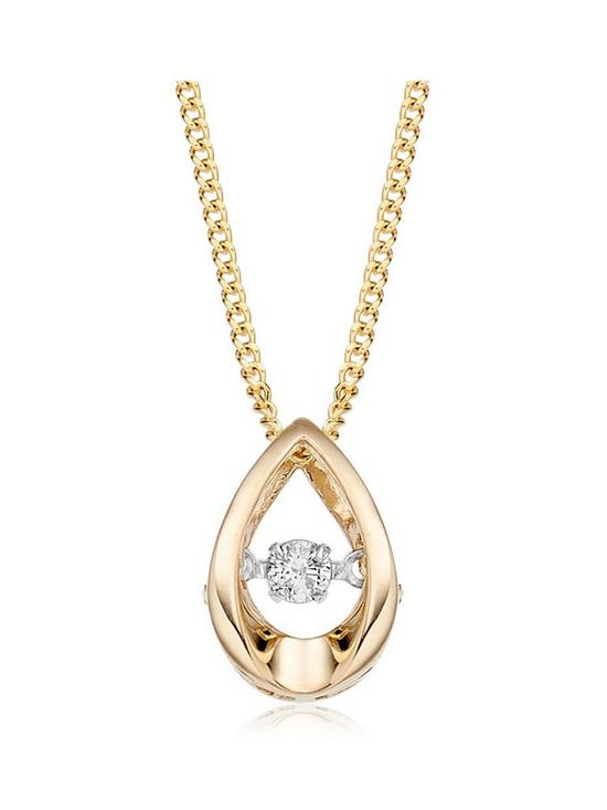 front image of beaverbrooks-dance-9ct-gold-diamond-pendant