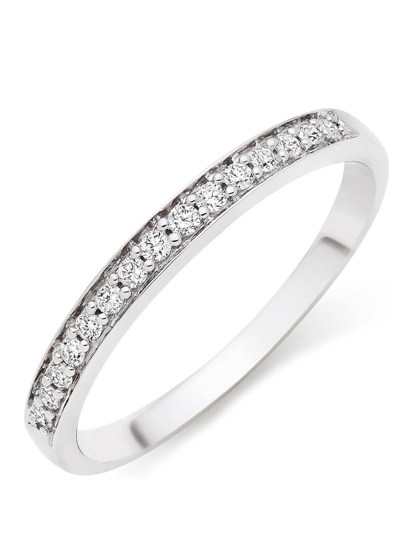 Beaverbrooks 18ct White Gold Diamond Wedding Ring