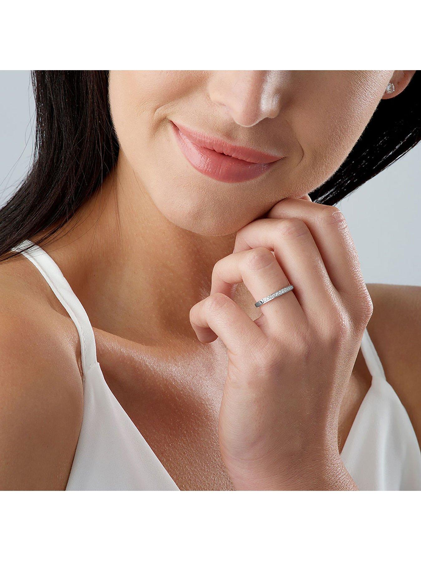  image of beaverbrooks-18ct-white-gold-diamond-wedding-ring