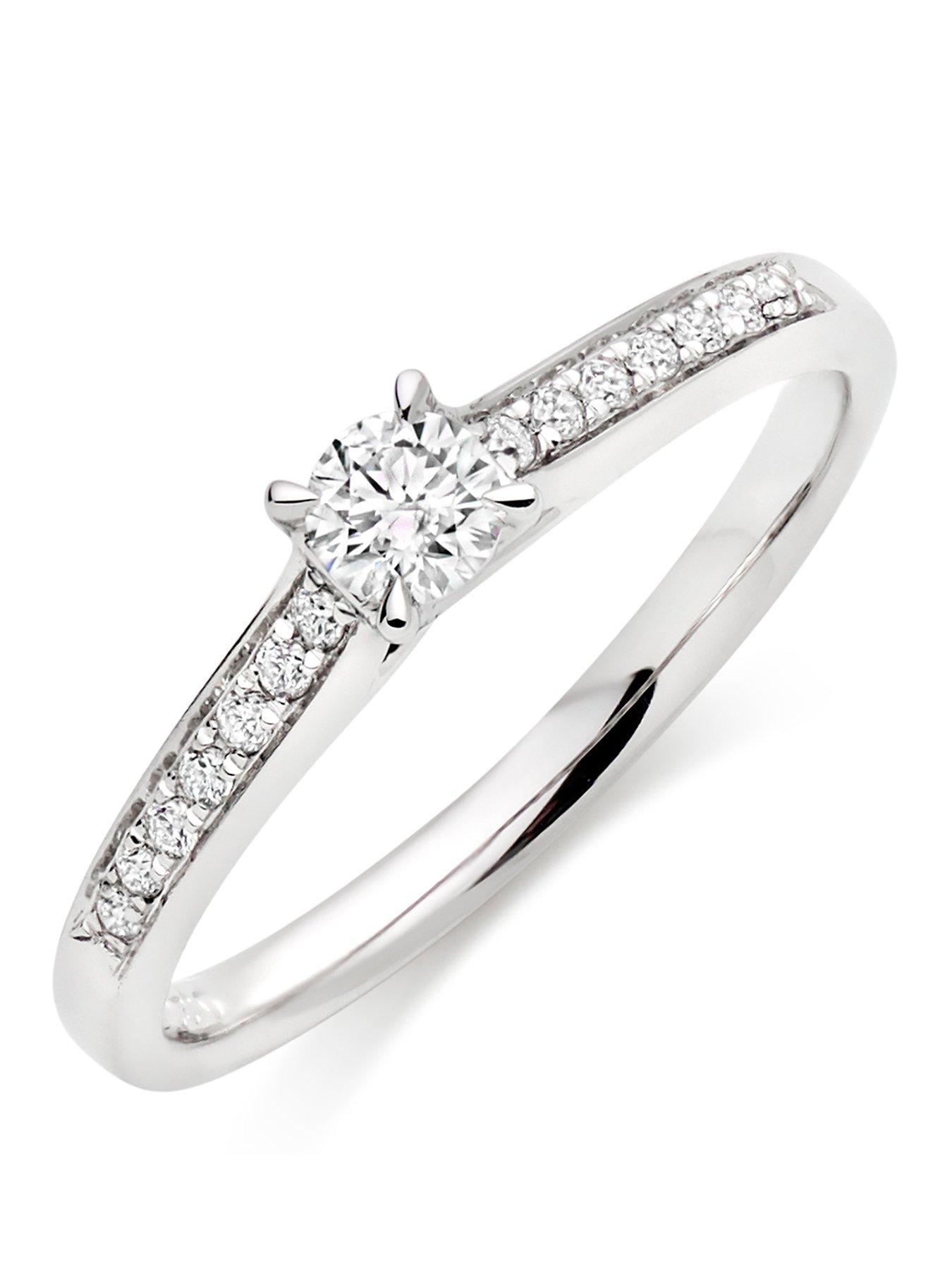 Beaverbrooks Platinum Diamond Solitaire Ring