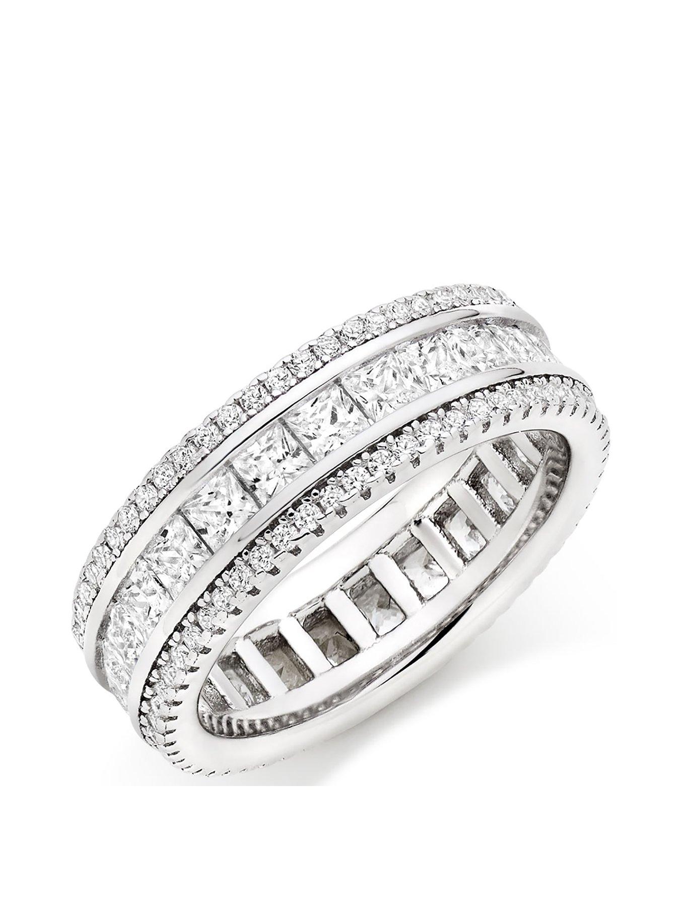 beaverbrooks-silver-cubic-zirconia-triple-row-ring