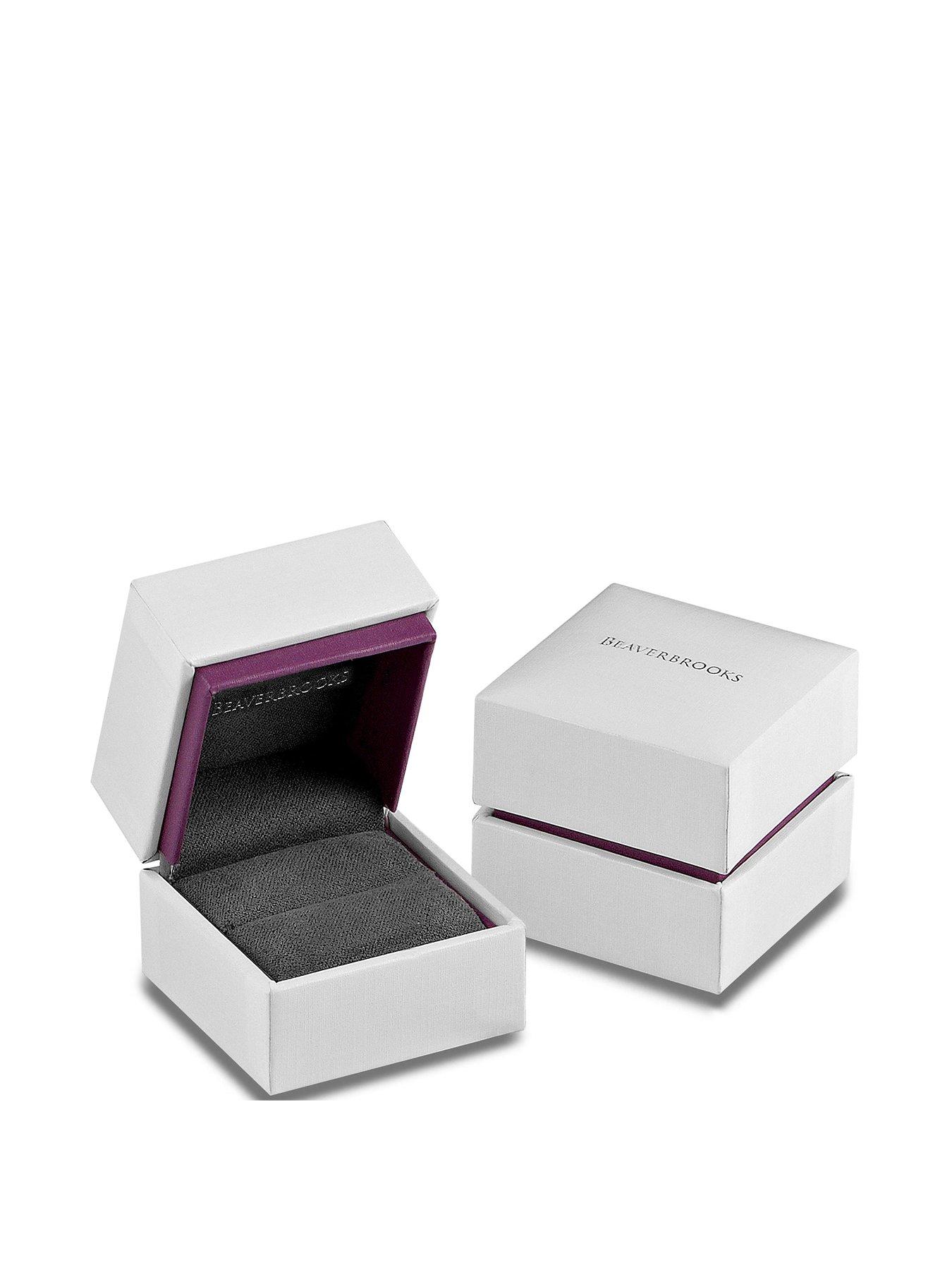 Image 3 of 3 of Beaverbrooks Silver Cubic Zirconia Triple Row Ring