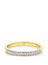  image of beaverbrooks-18ct-gold-diamond-half-eternity-wedding-ring