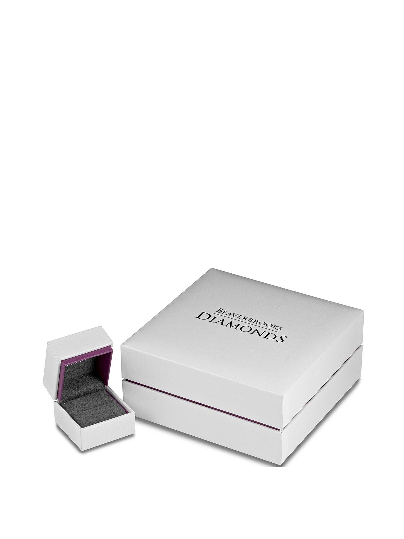  image of beaverbrooks-9ct-white-gold-diamond-cluster-ring