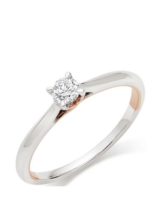 front image of beaverbrooks-18ct-white-gold-and-rose-gold-diamond-rose-hearts-ring