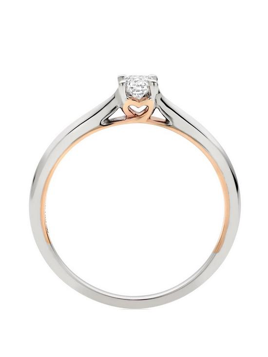 stillFront image of beaverbrooks-18ct-white-gold-and-rose-gold-diamond-rose-hearts-ring